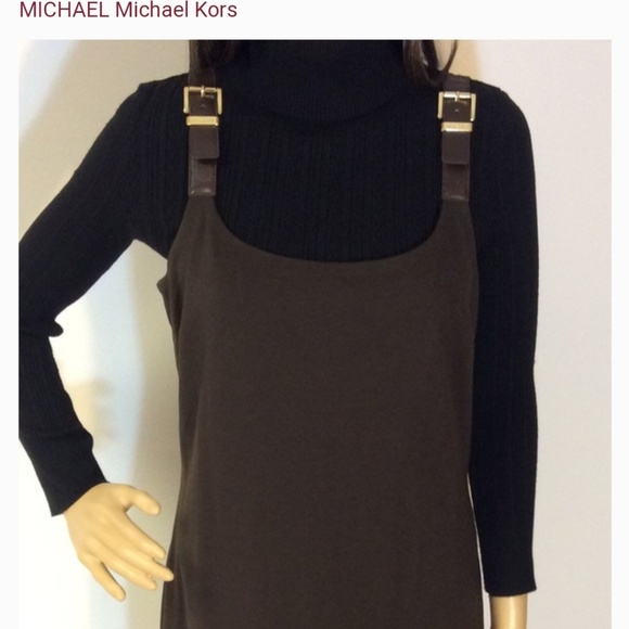 Michael Kors Brown Buckle Dress - Picture 2 of 4